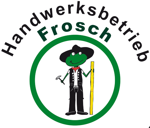 „Holzhandlung Frosch“-Logo, zur Startseite